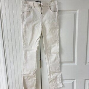 1822 Denim White Jeans - Mid-Rise Straight - Size 4